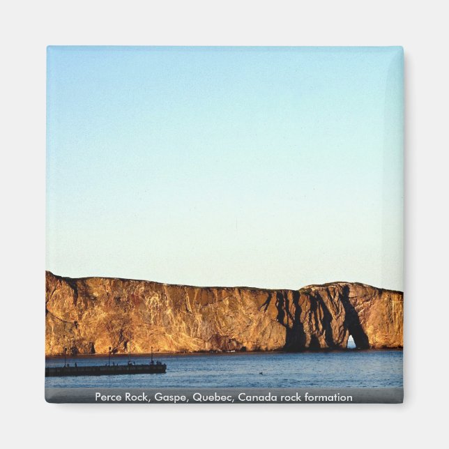 Perce Rock, Gaspe, Quebec, Felsformation Kanada Magnet (Vorne)
