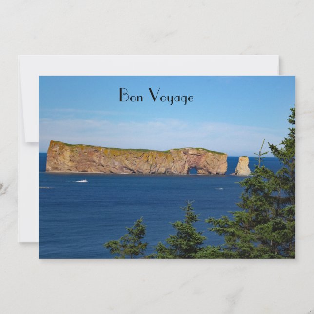 Percé Rock im Golf von St. Laurent Einladung (Vorderseite)