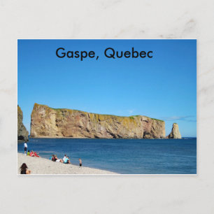 Percé Rock im Golf von St. Lawrence Postkarte