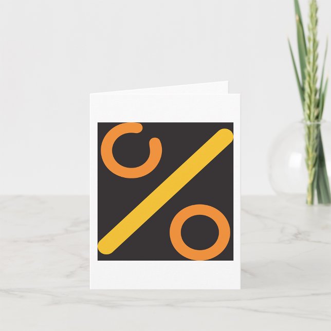 Percent-Symbol Karte (Von Creator hochgeladen)