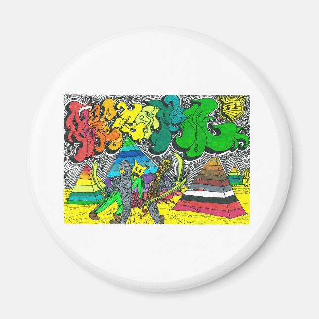 Percentum Chopping Zombies Magnet (Vorne)