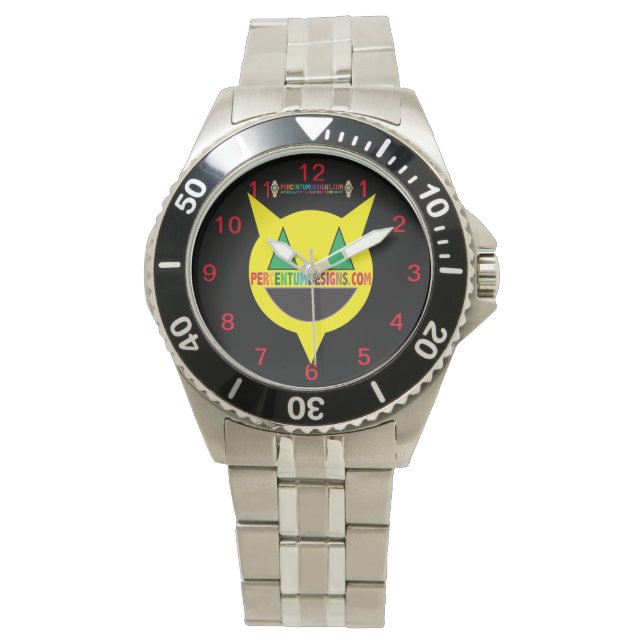 Percentum Designs aus rostfreiem Stahl Uhr (Vorderseite)