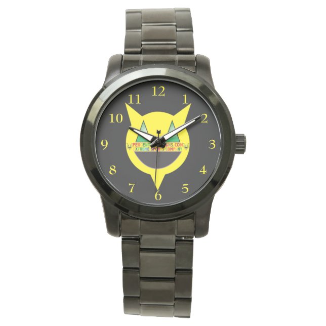 PERCENTUM DESIGNS Black Bracelet Watch Armbanduhr (Vorderseite)