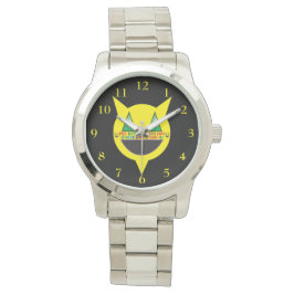 PERCENTUM DESIGNS Chunky Silver Watch Armbanduhr