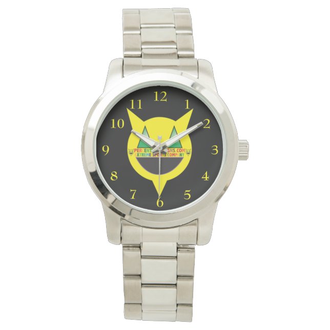 PERCENTUM DESIGNS Chunky Silver Watch Armbanduhr (Vorderseite)