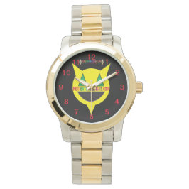 Percentum Designs Oversized Two-Tone Watch Armbanduhr