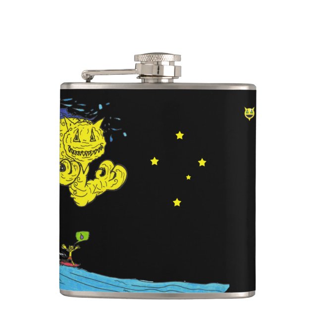 PERCENTUM DESIGNS Surfer Hip Flask Flachmann (Vorderseite)