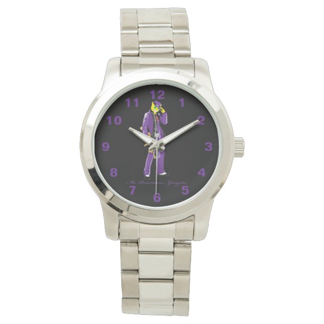 Percentum Gangsta Silver Watch Armbanduhr (Vorderseite)