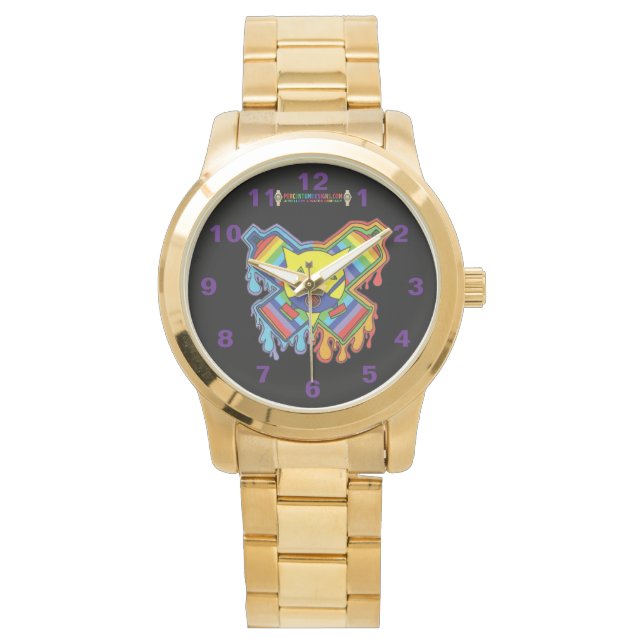 Percentum Gasmask Gold Watch Armbanduhr (Vorderseite)