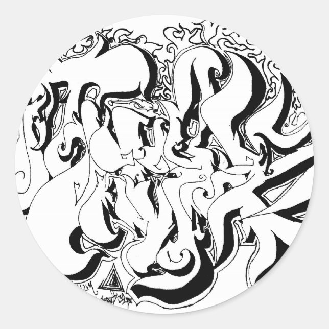 Percentum Graph Runder Aufkleber (Vorderseite)