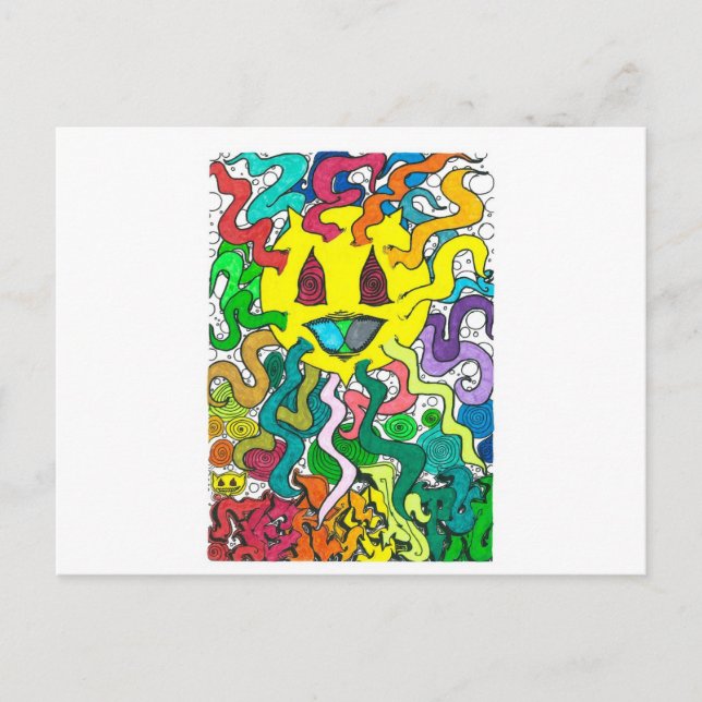 Percentum Sun - Percentum Designs Postkarte (Vorderseite)