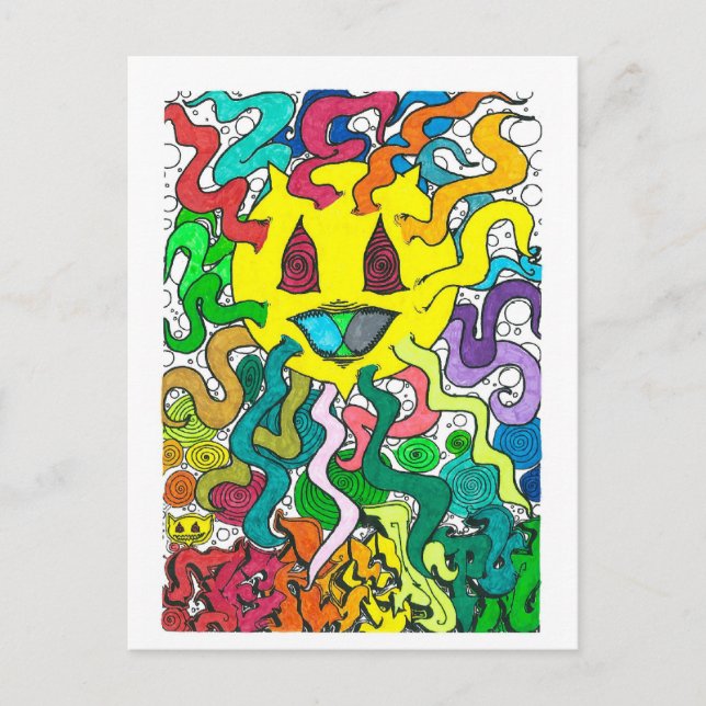 Percentum Sun - Percentum Designs Postkarte (Vorderseite)