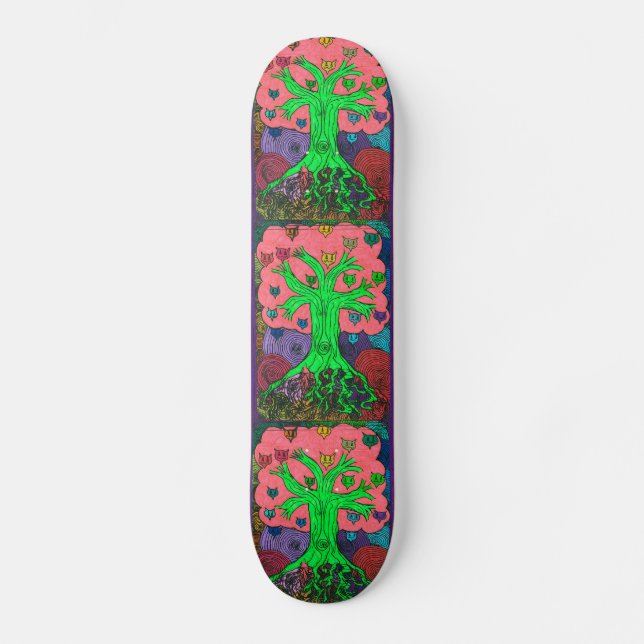 Percentum Tree Skateboard (Vorderseite)