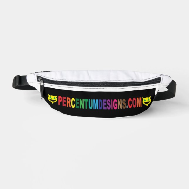 PERCENTUMDESIGNS.COM Drucken Sie die Papiertüte "N Bauchtasche (Vorderseite)