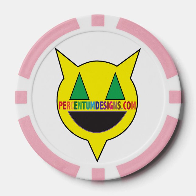 PERCENTUMDESIGNS.COM Poker Chip (Vorderseite)