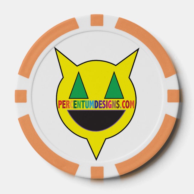 PERCENTUMDESIGNS.COM Poker Chip (Vorderseite)