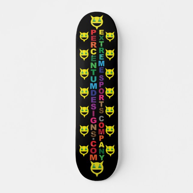 PERCENTUMDESIGNS.COM Skateboard (Vorne)