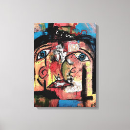 Perception Collage Stretched Canvas Print Leinwanddruck