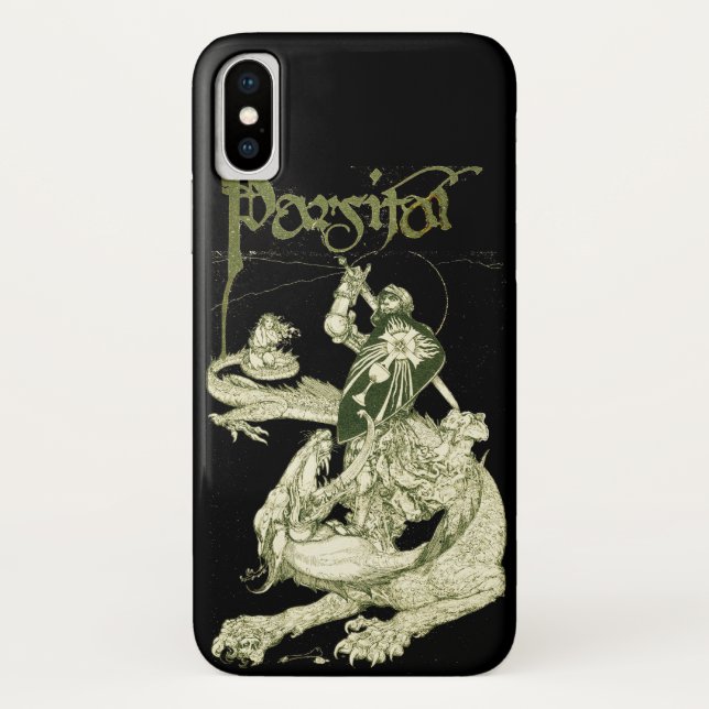 PERCEVAL KAMPF DRAGON,QUEST HOLY GRAIL Fantasy Case-Mate iPhone Hülle (Rückseite)