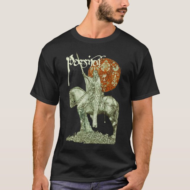 PERCEVAL LEGENDE /QUEST der HEILIGES GRAL Fantasie T-Shirt (Vorderseite)