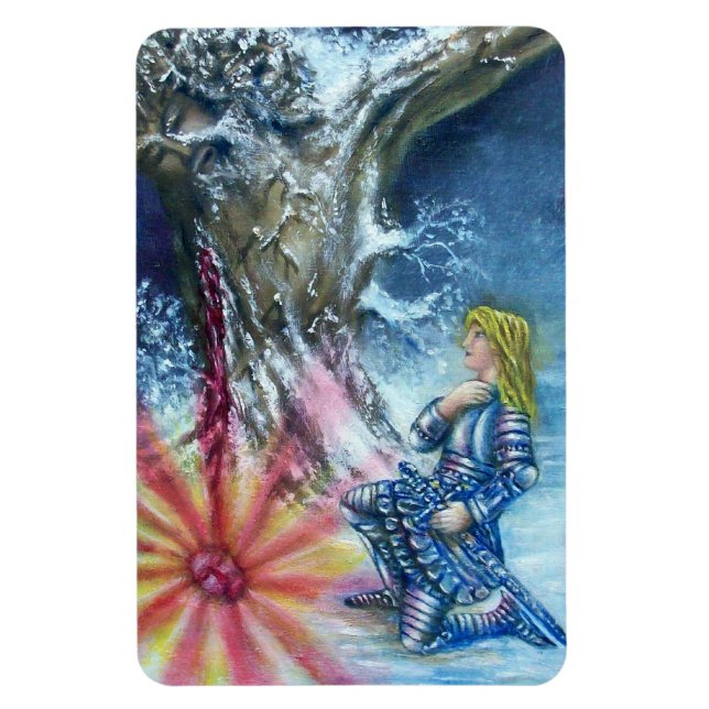 PERCEVAL UND VISION DES HEILIGEN GREIFENS MAGNET (Vertikal)