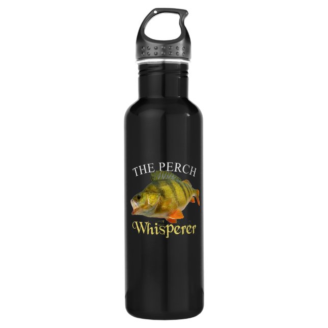 Perch Whisperer Dark Edelstahlflasche (Vorderseite)