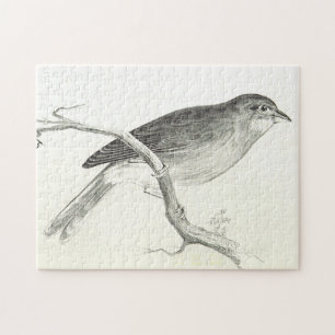 Perchage d'oiseaux sur un puzzle de branche