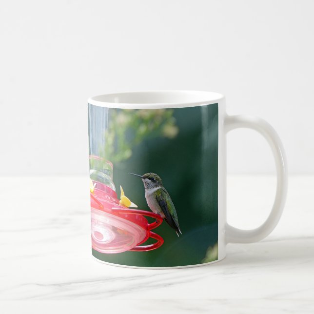 Perched Hummingbird Kaffeetasse (Rechts)