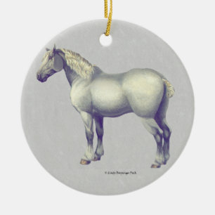 Percheron Pferd Keramikornament