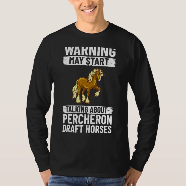 Percheron Reitsattel T-Shirt (Vorderseite)