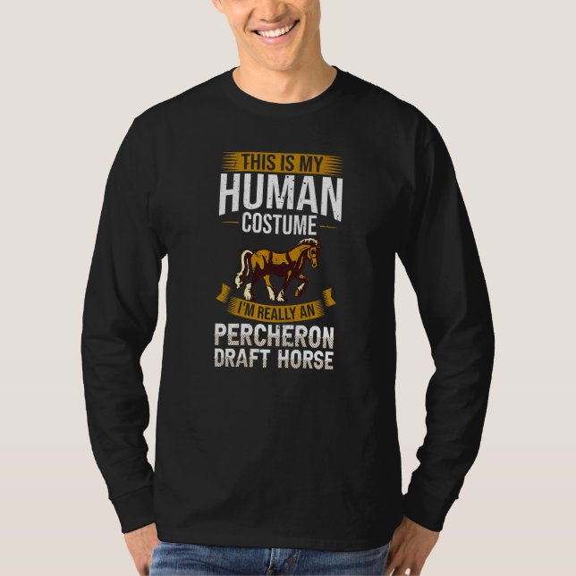 Percheron Reitsattel T-Shirt (Vorderseite)