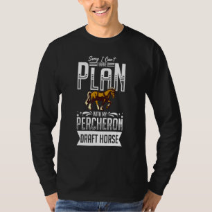 Percheron-Zugpferd-Reitsattel T-Shirt