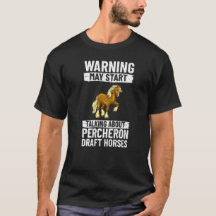 Percheron-Zugpferd-Reitsattel T-Shirt
