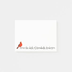 Perching Cardinal Personnaliser les notes post-it