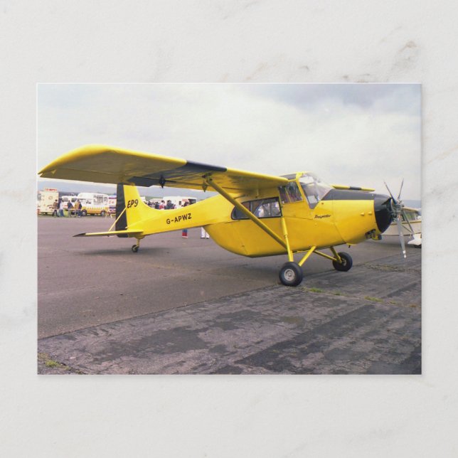 Percival EP9 Flugzeug Postkarte (Vorderseite)