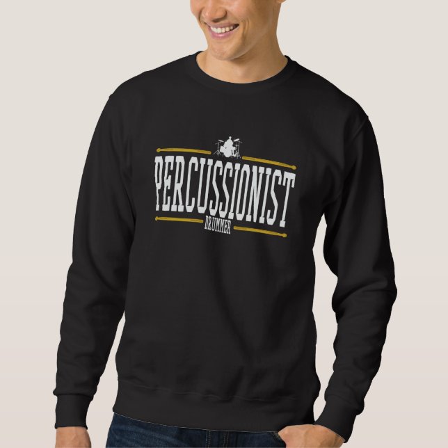 Percussionist Drummer Musicians Percussionists Hum Sweatshirt (Vorderseite)