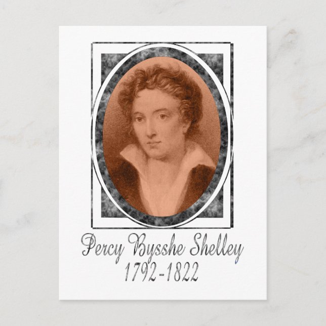 Percy Bysshe Shelley Postkarte (Vorderseite)