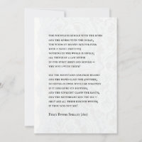 Percy - Invitation de mariage poème romantique