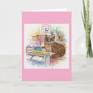 Percy The Owl 🦉 Librarian Karte