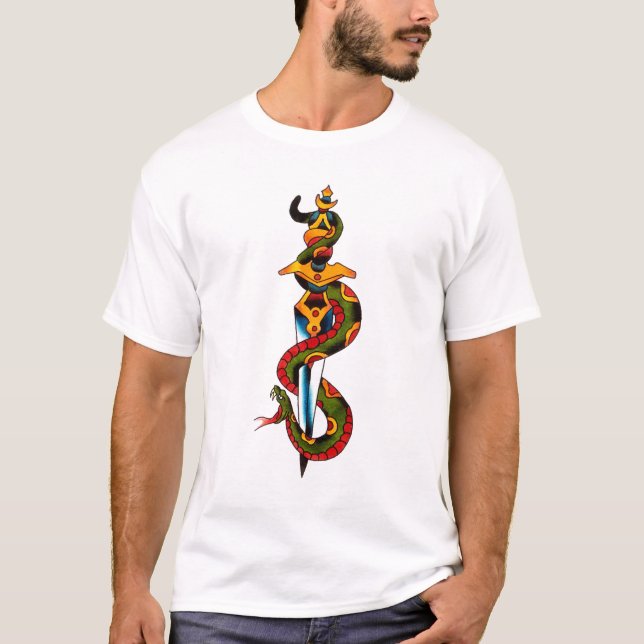 Percy Wasserschlange und -dolch T-Shirt (Vorderseite)