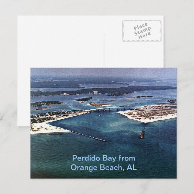 Perdido Bay von Orange Beach, AL Postkarte (Vorne/Hinten)