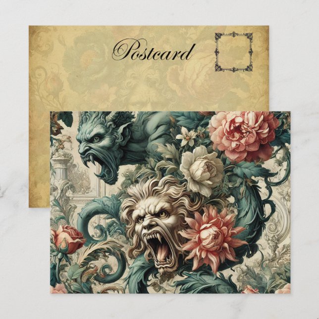 Perditionshistorie - Gotik Viktorianisch Feiertagspostkarte (Vorne/Hinten)