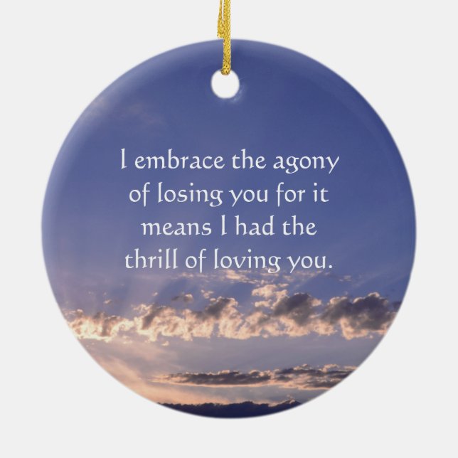 Perdu aimé un ornement (Dos)