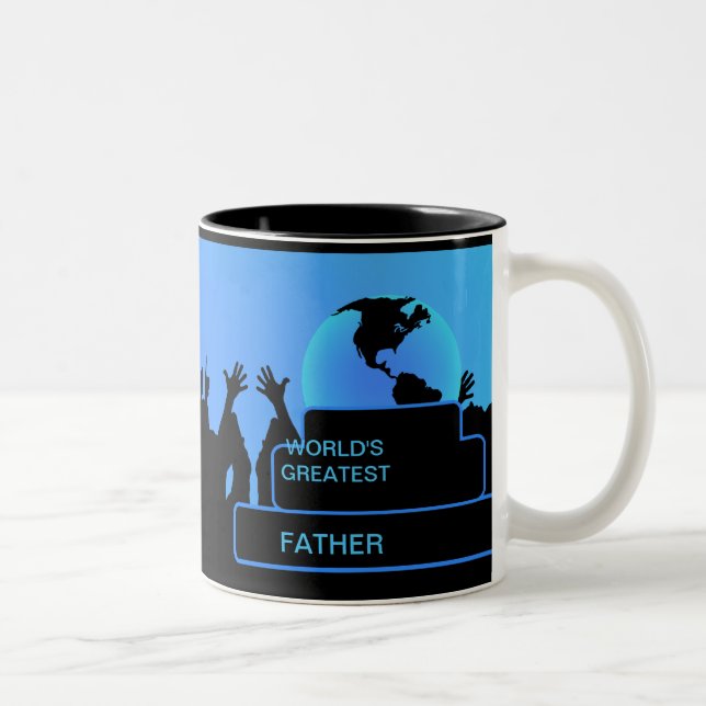 Père Cheering Le plus grand Mug 2 du monde (Droit)