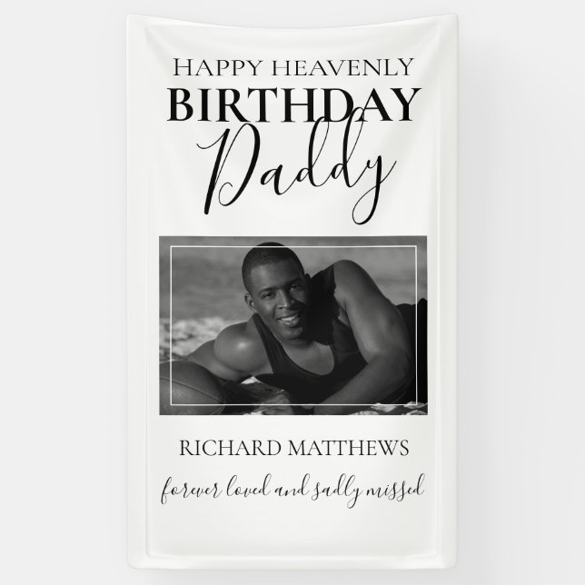 Père d'Anniversaire paradisiaque | Photo Bannière  (Vertical)