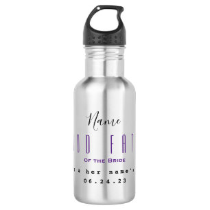 Père de la bouteille d'eau de mariée HAMbyWG