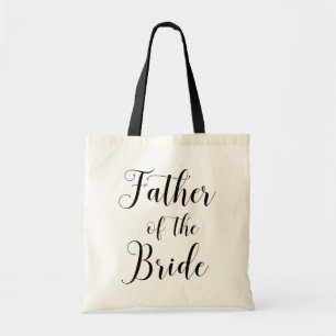 Père de la mariée. Sac de mariage noir et blanc