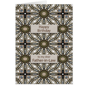Père en droit Anniversaire Mandala Design Abstrait