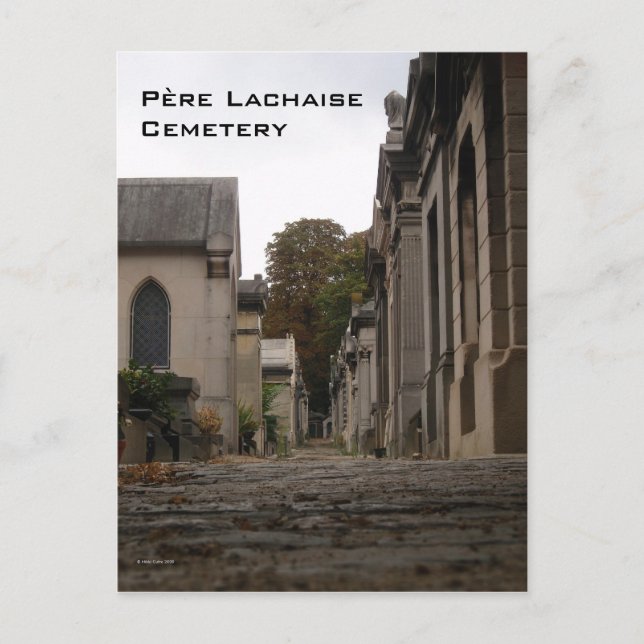Père Lachaise Friedhof Postkarte (Vorderseite)