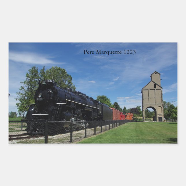 Pere Marquette 1223 Zugaufkleber Rechteckiger Aufkleber (Vorderseite)